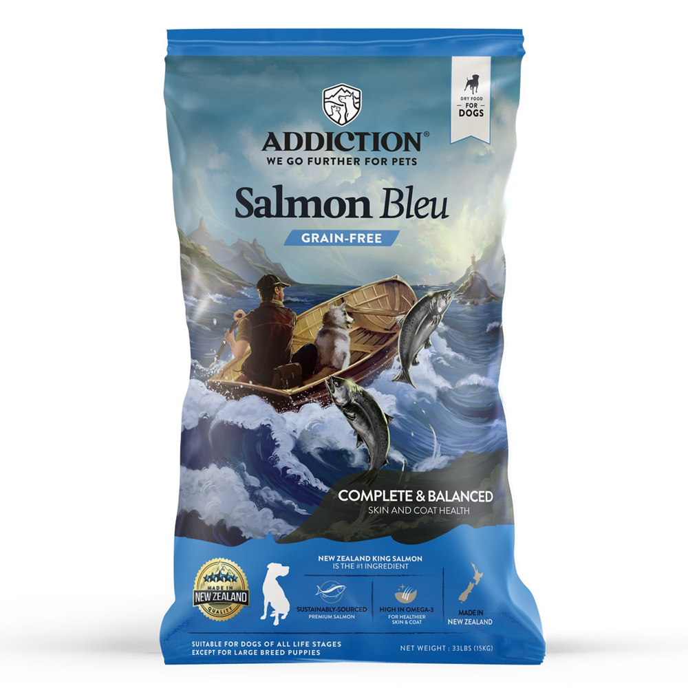 Addiction SalmonBleu Grain Free 33 lb