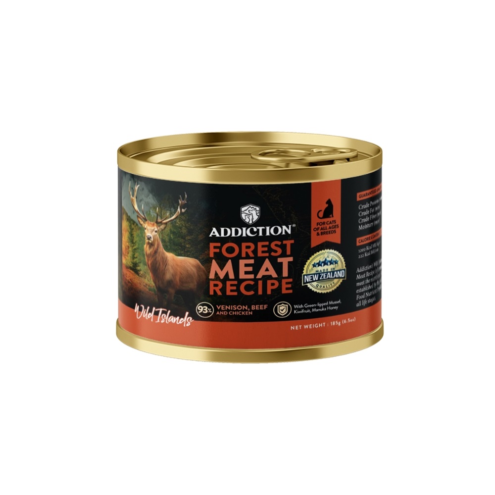 Addiction Wild Islands Forest Meat Venison & Beef Canned Cat Food 185gm