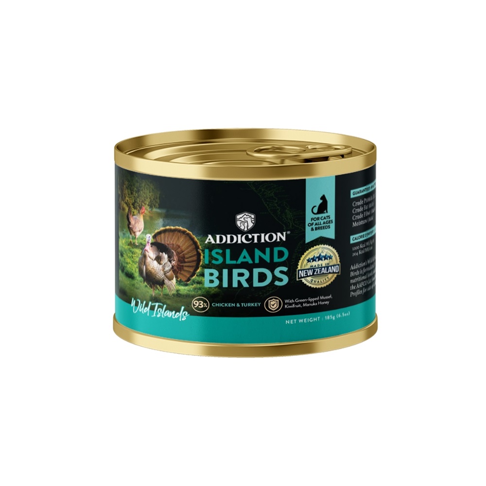 Addiction Wild Islands Island Birds Chicken & Turkey Canned Cat Food 185 gm