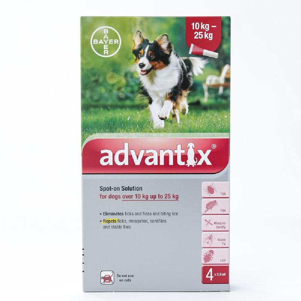 Advantix Large Dog 10-25 Kg 12 Pk(4X3)