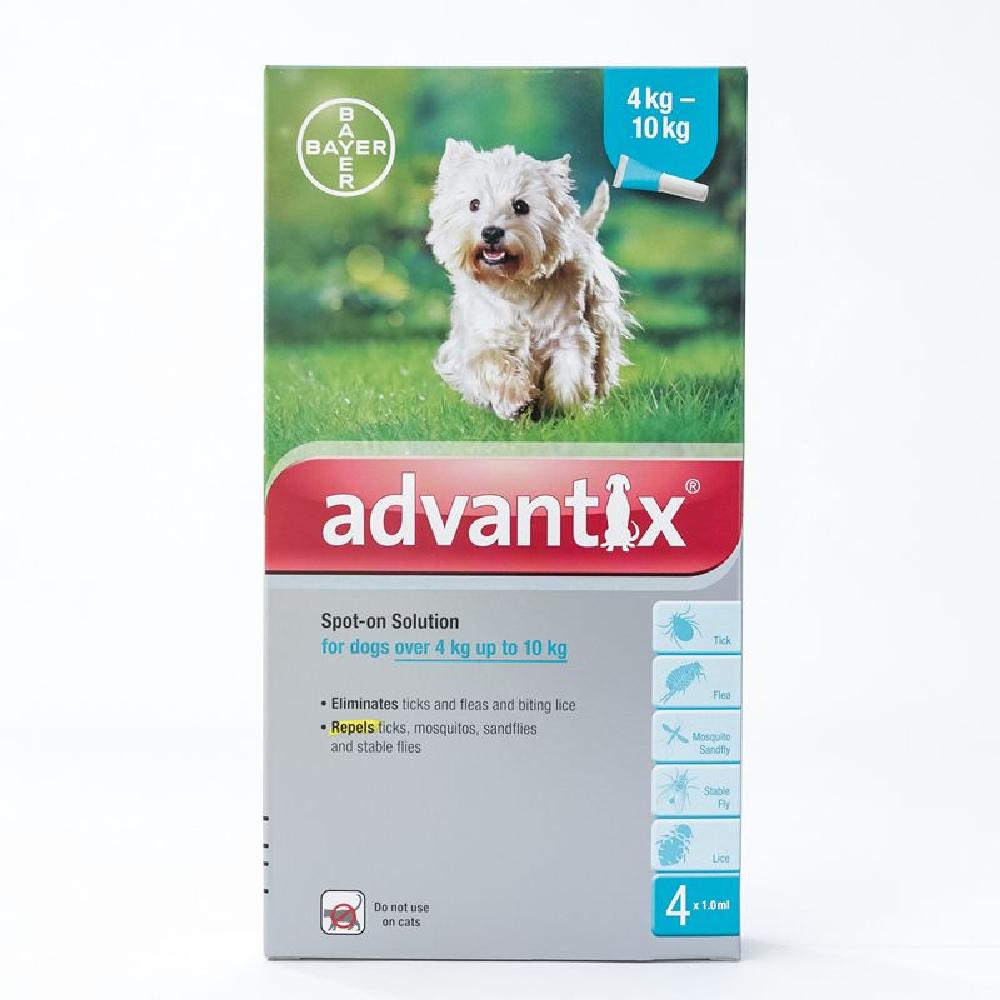 Advantix Medium Dog 4-10 Kg 12 Pk(4X3)