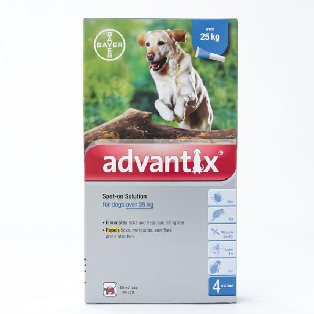 Advantix X-Large Dog Over 25 Kg 8 Pk 4X2