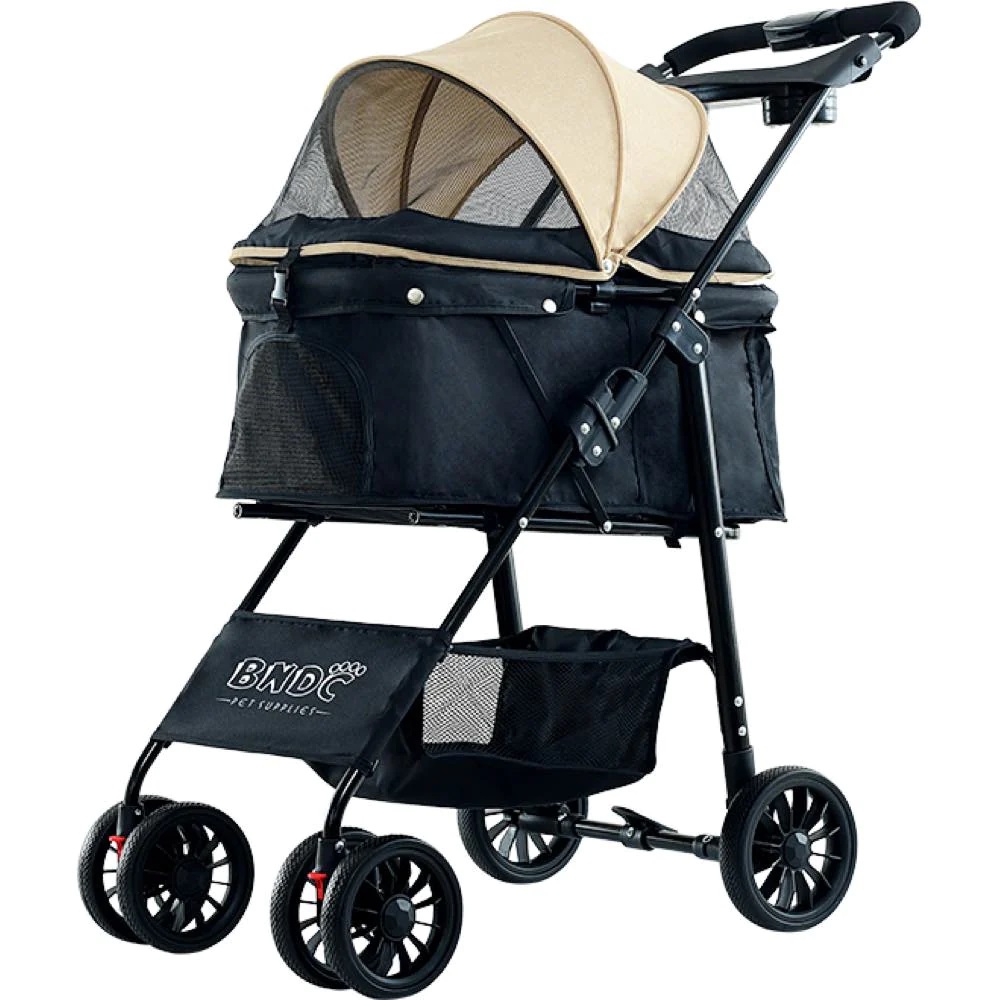BNDC Pet Stroller For Dogs And Cats 102 Khaki