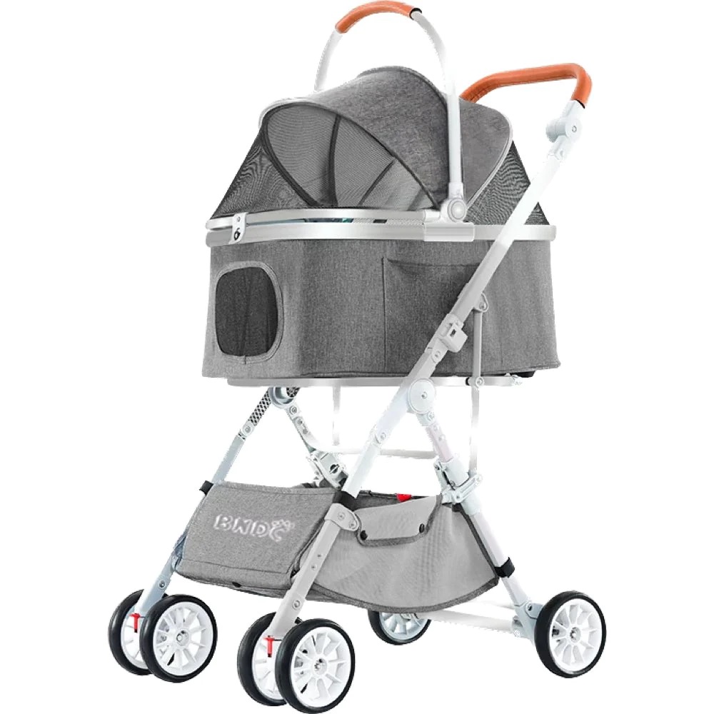 BNDC Pet Stroller For Dogs And Cats 103 Grey