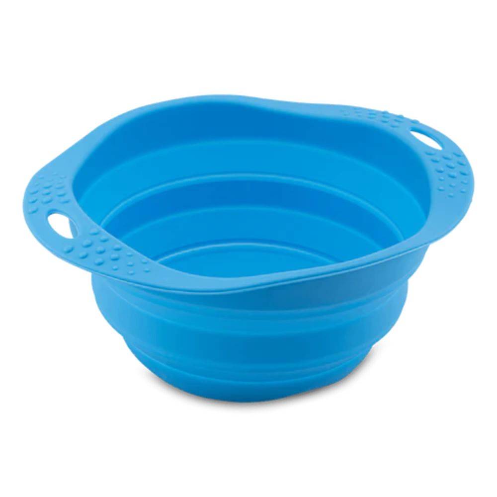 Beco Collapsible Travel Dog Bowl Blue M