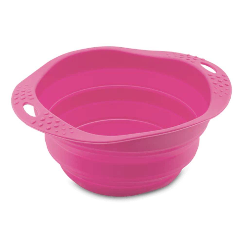 Beco Collapsible Travel Dog Bowl Pink M