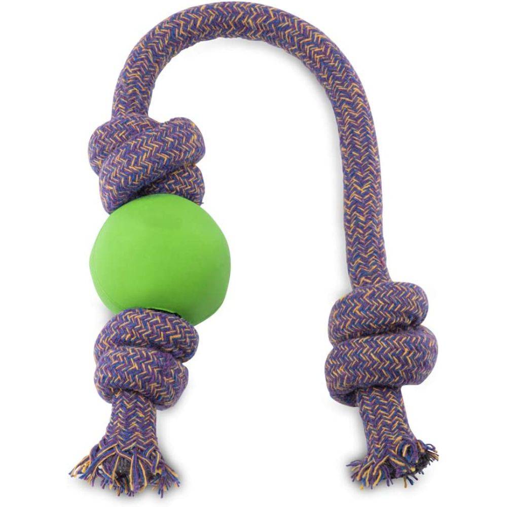 Beco Natural Rubber Ball on Rope Green S