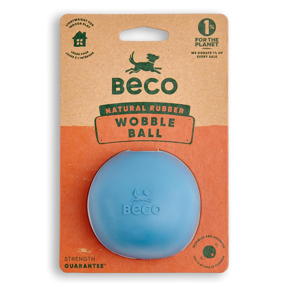 Beco Wobble Ball Natural Rubber Dog Toy