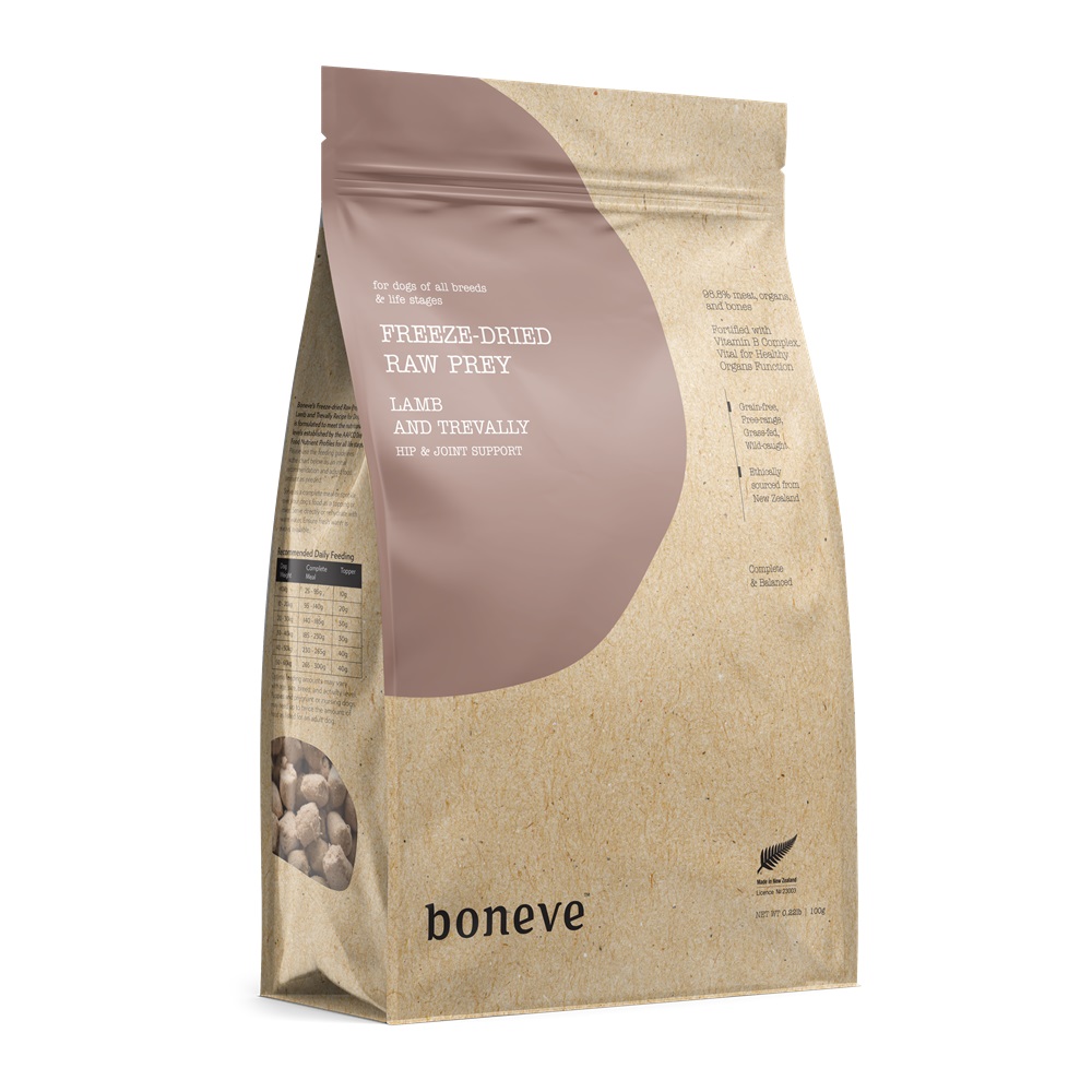Boneve Freeze Dried Raw Lamb and Trevally Treat For Dogs
