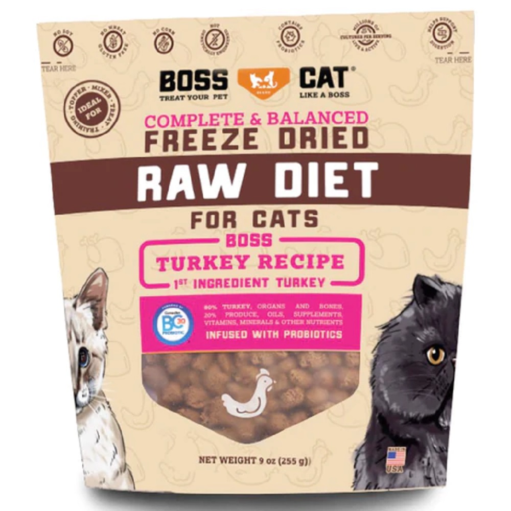 Boss Cat Freeze Dried Turkey Recipe 9oz