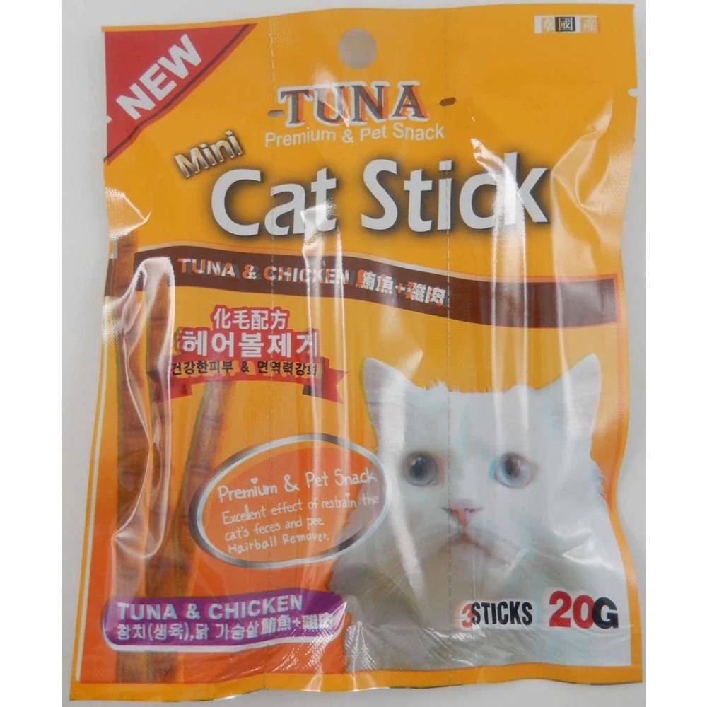 Bowwow Mini Cat Stick Treats Tuna And Chicken 20g