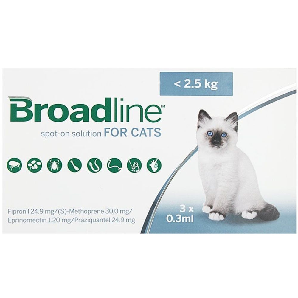 Broadline Spot-On Small Cat <2.5kg 3pk