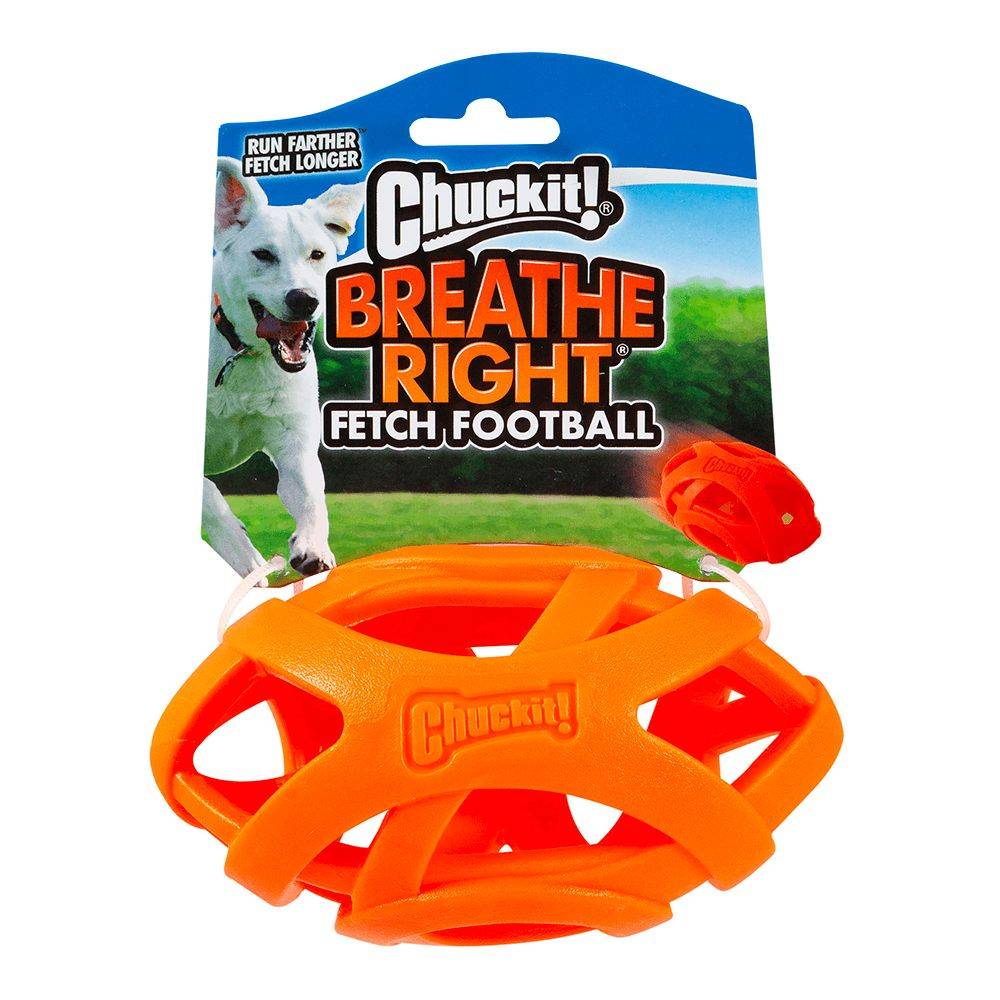 Chuckit Breathe Right Football Dog Toy