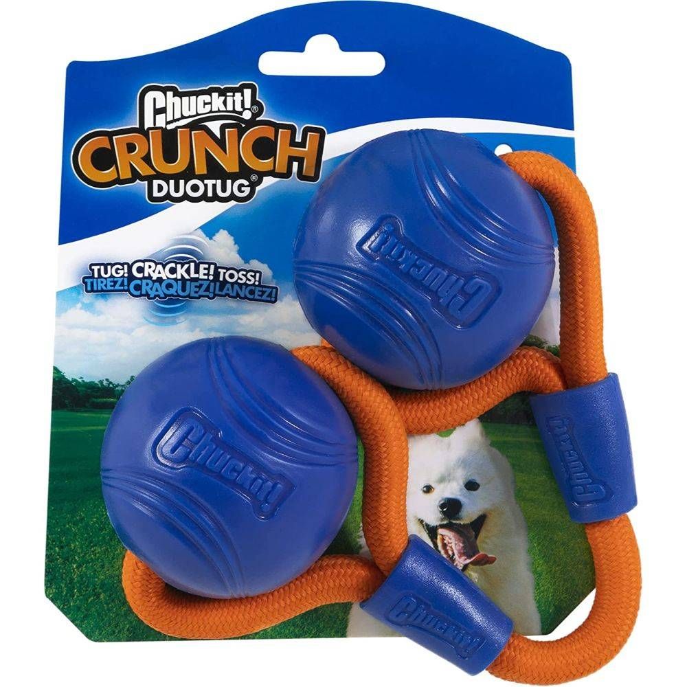 Chuckit Crunch Ball Duo Tug Dog Toy M