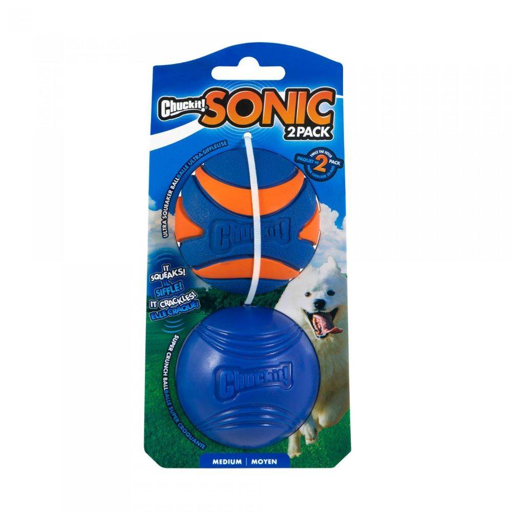 Chuckit Sonic Dog Toy M 2Pk