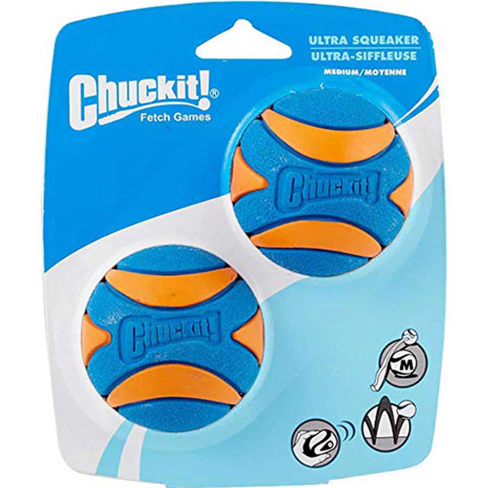 Chuckit Ultra Squeaker 2 Pack Medium