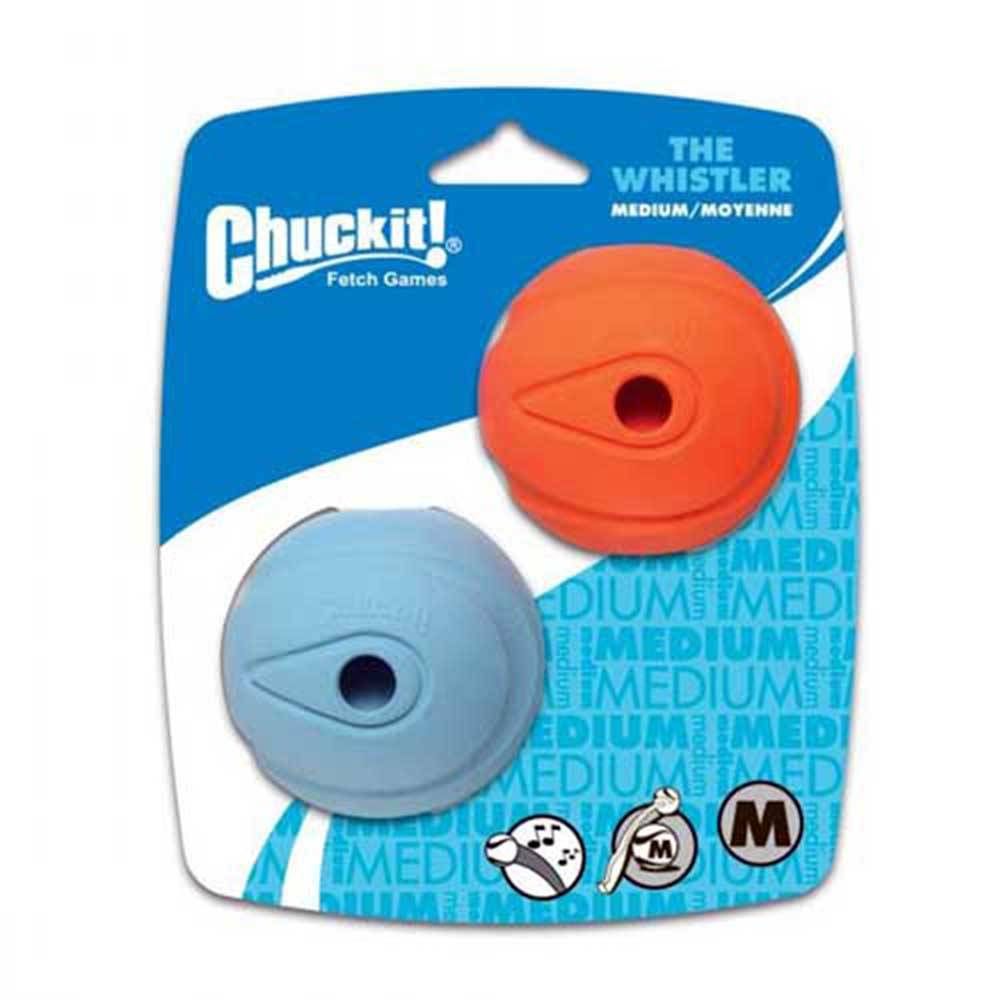 Chuckit Whistler Ball M 2.5" (6Cm) 2Pk