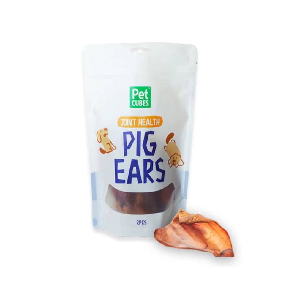 PetCubes Pig Ears Dog Treats 2pcs