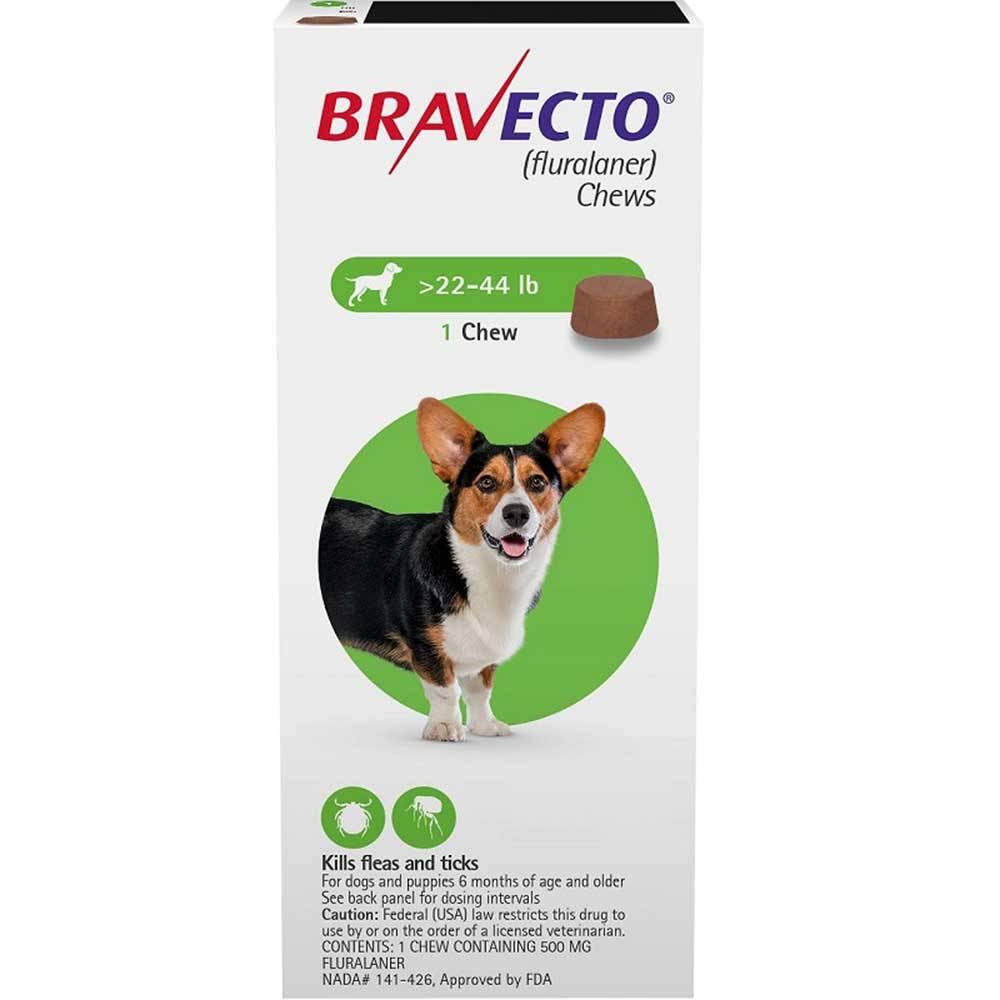 Bravecto Chew 500mg Medium Dog 10-20 Kg