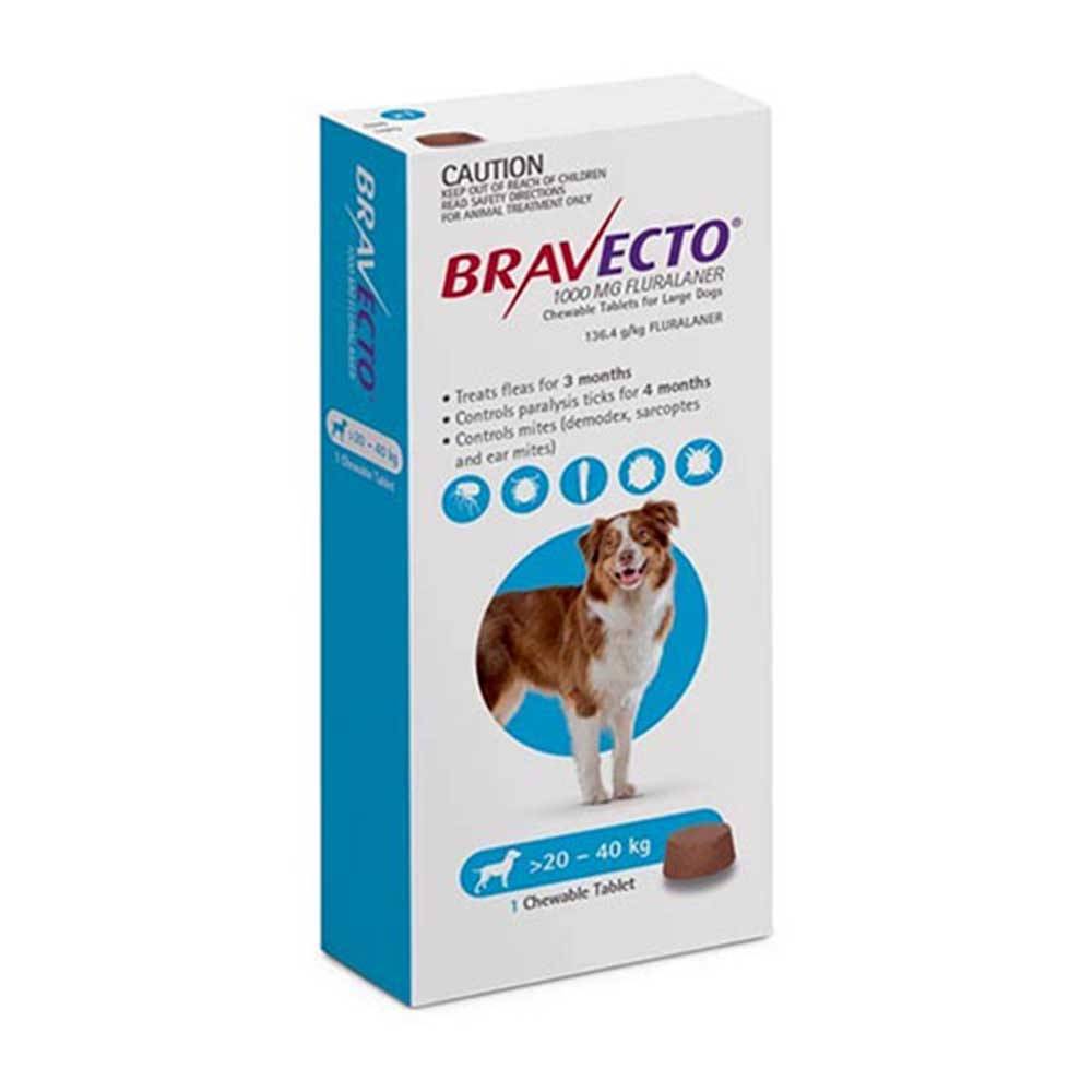 Bravecto Chew 1000mg Large Dog 20-40 Kg