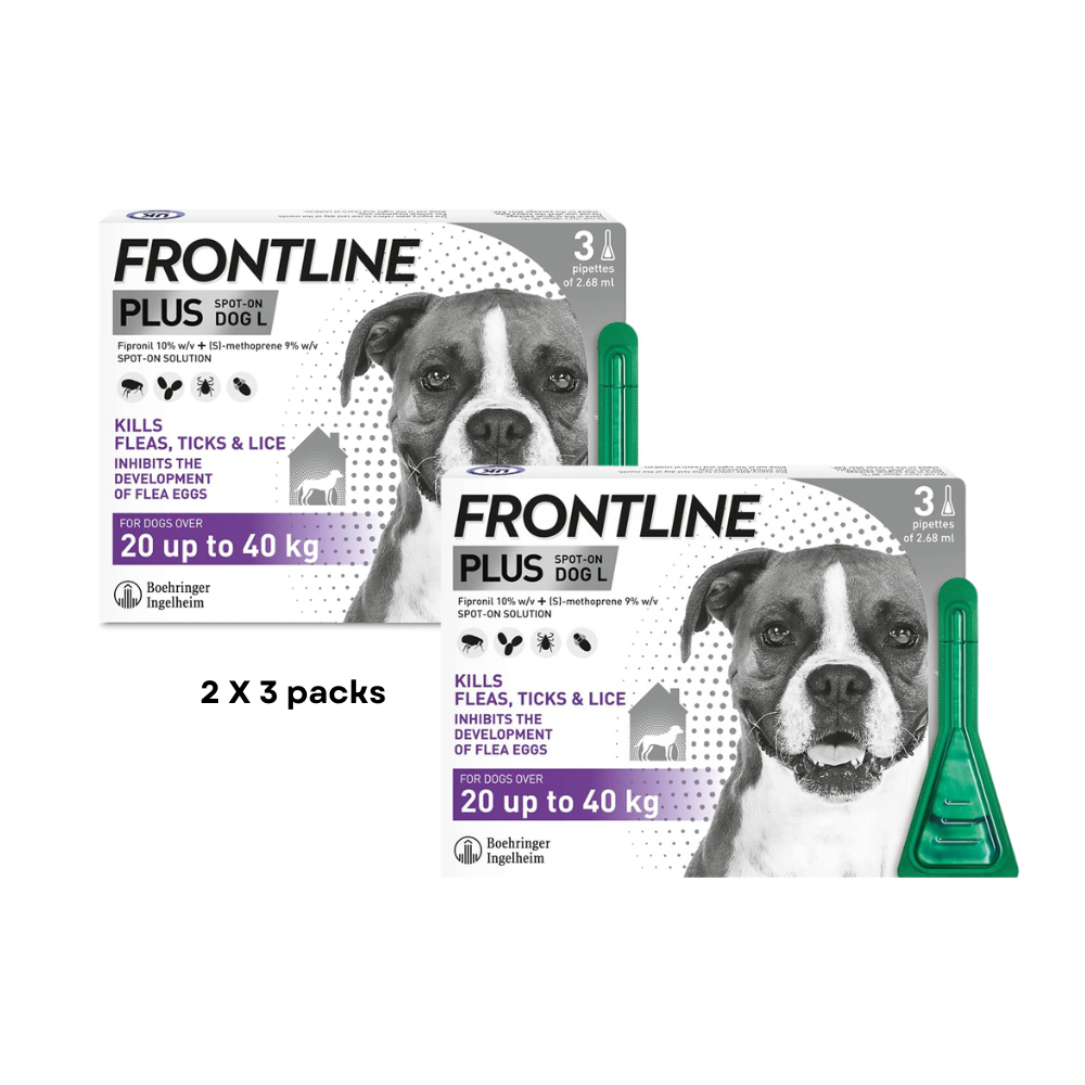 Frontline Plus Large Dog 20-40 Kg 3X2 Pk