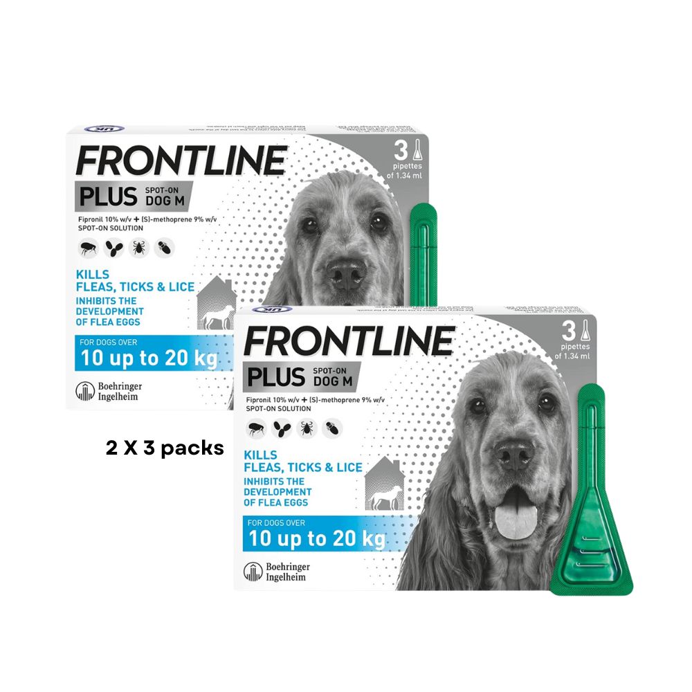 Frontline Plus Medium Dog 10-20 Kg 3X2Pk