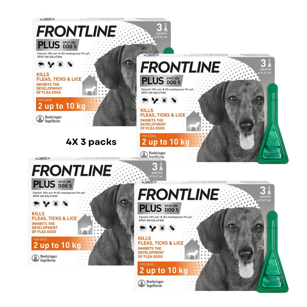 Frontline Plus Small Dog <10 Kg (4X3) Pk