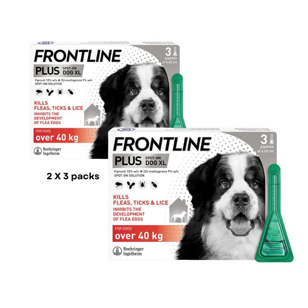 Frontline Plus X-Large Dog 40-60Kg 3X2Pk