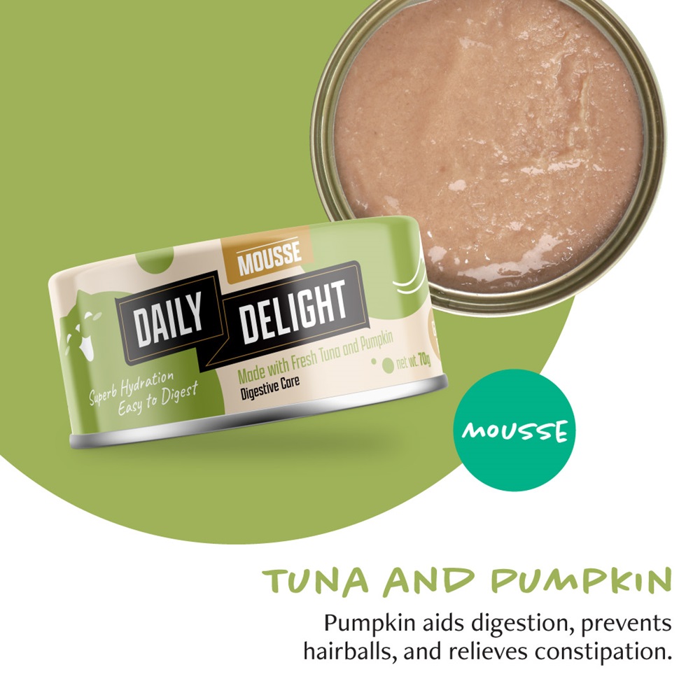 Daily Delight Cat Mousse Tuna with Pumpkin 70g