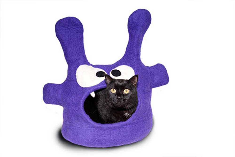 Purple Monster Cat Cave