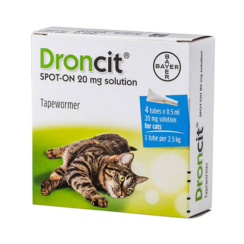 Droncit Spot-On for Cats - 4 Pack 