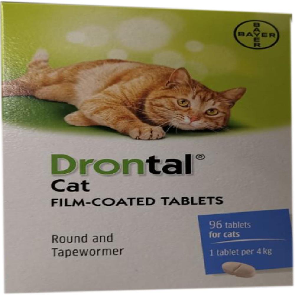 Drontal Cat Tablets 4kg- 96 Tablets
