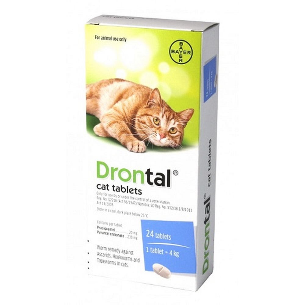 Drontal Cat Tab (Refill Pk) 4 Tabs 4Kg