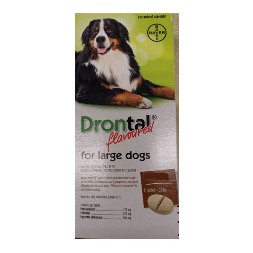 Drontal Flavored Large Dogs 35 kg, 1 Tab