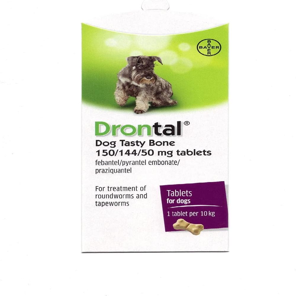 Drontal Tasty Bone Tablets for Dogs 1 PK
