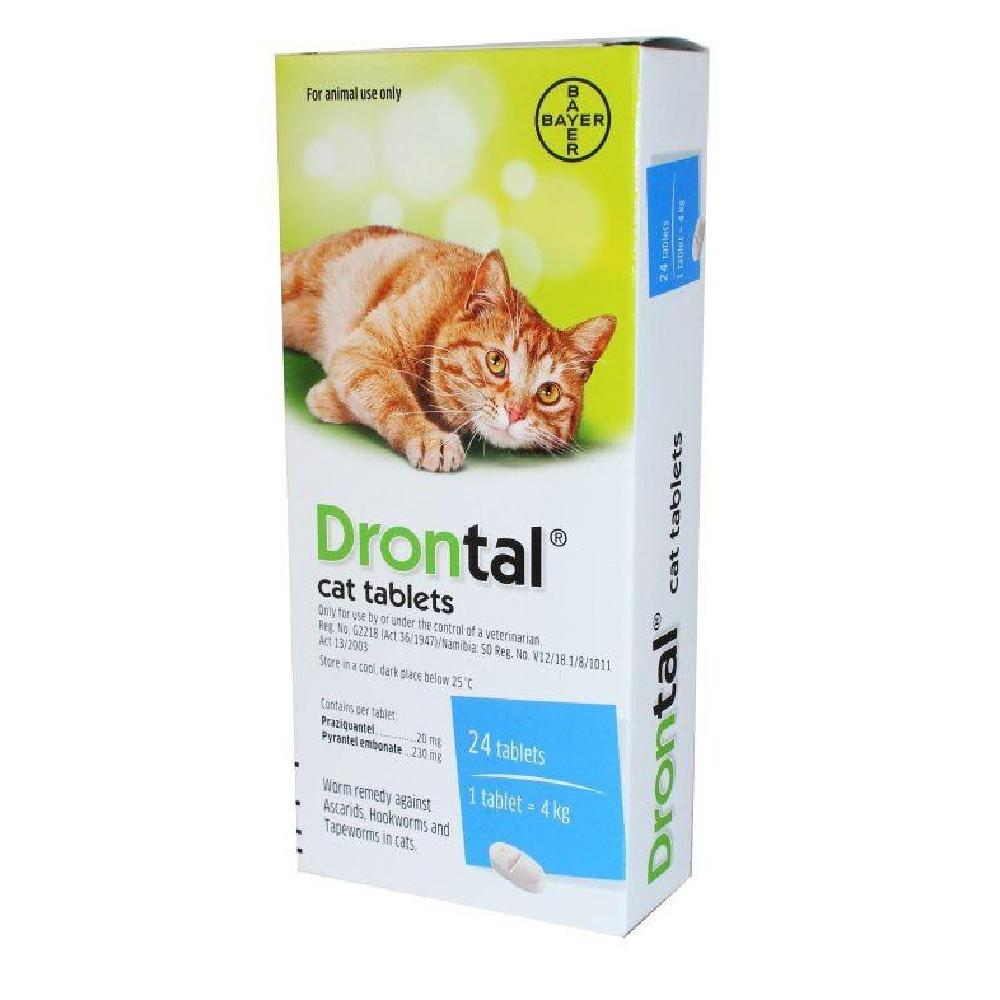 Drontal Cat Tablets 4kg- 24 Tablets