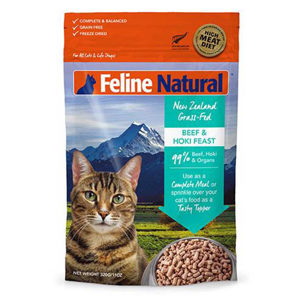 Feline Natural Beef-Hoki Dry Food 320g