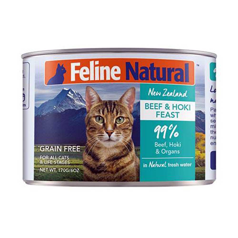 Feline Natural Beef-Hoki Wet Food 170g
