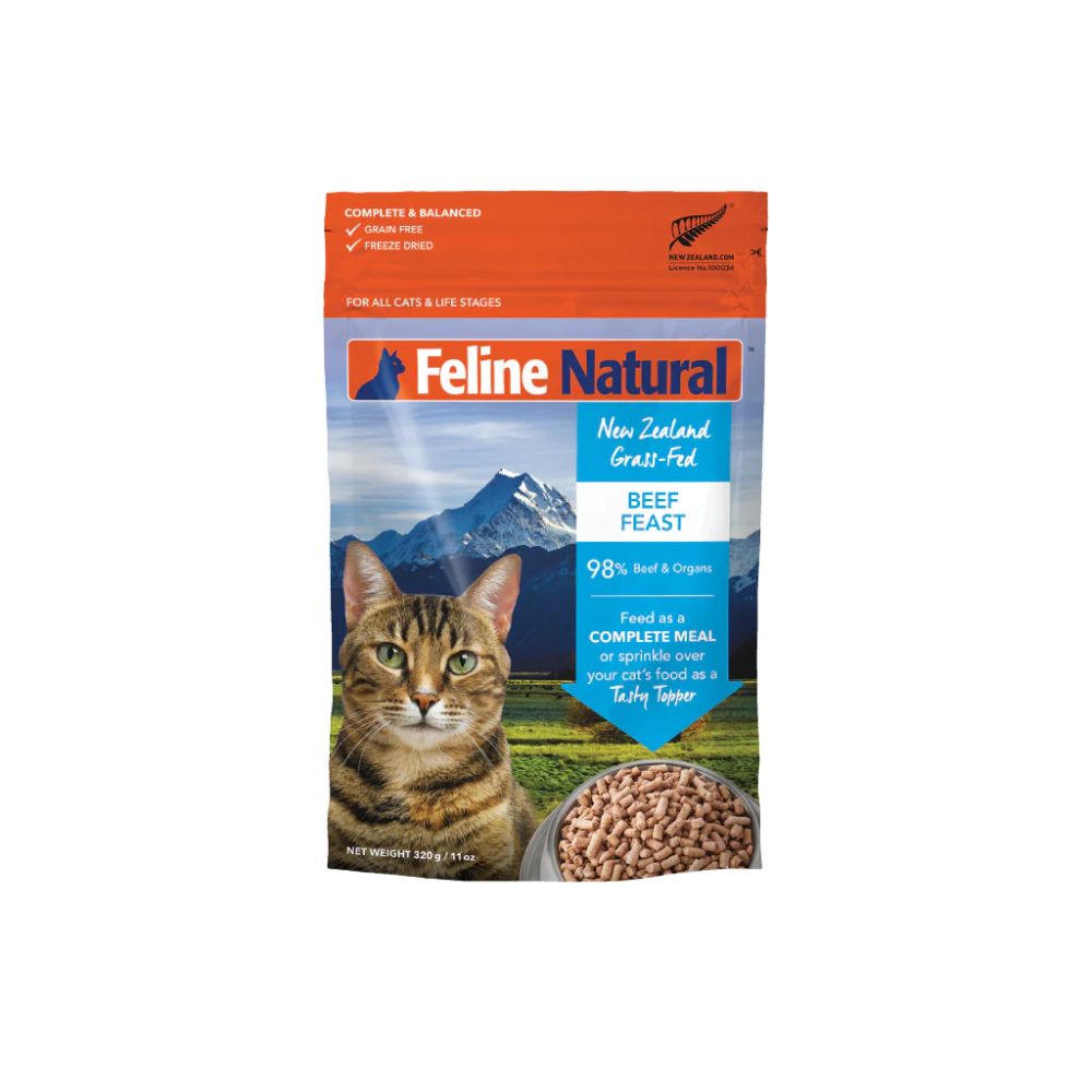 Feline Natural Freeze Dried Beef Cat Food 100gms