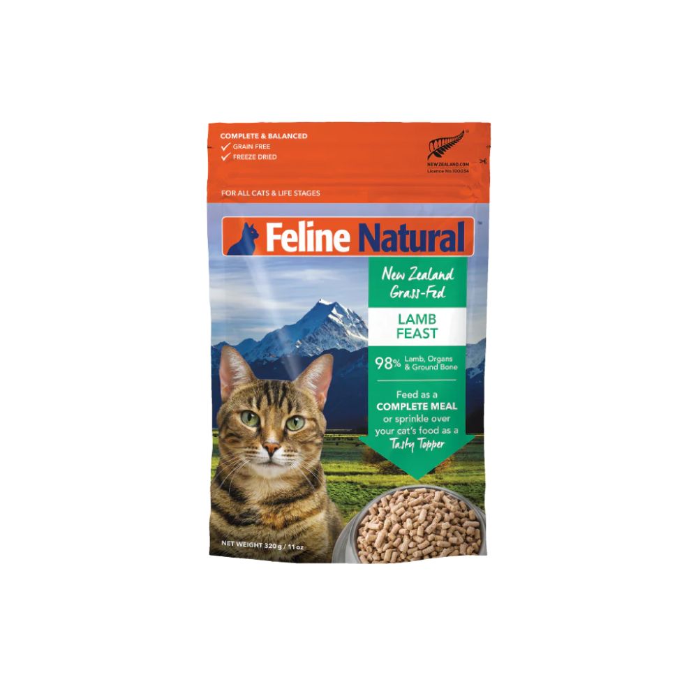 Feline Natural Freeze Dried Lamb Cat Food 320gms