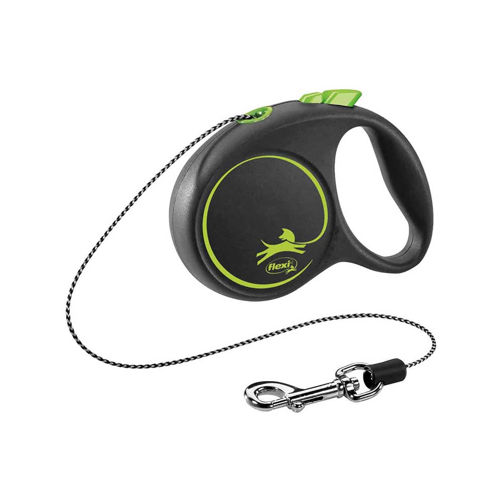 Flexi Black Design Cord 3m XSmall Green