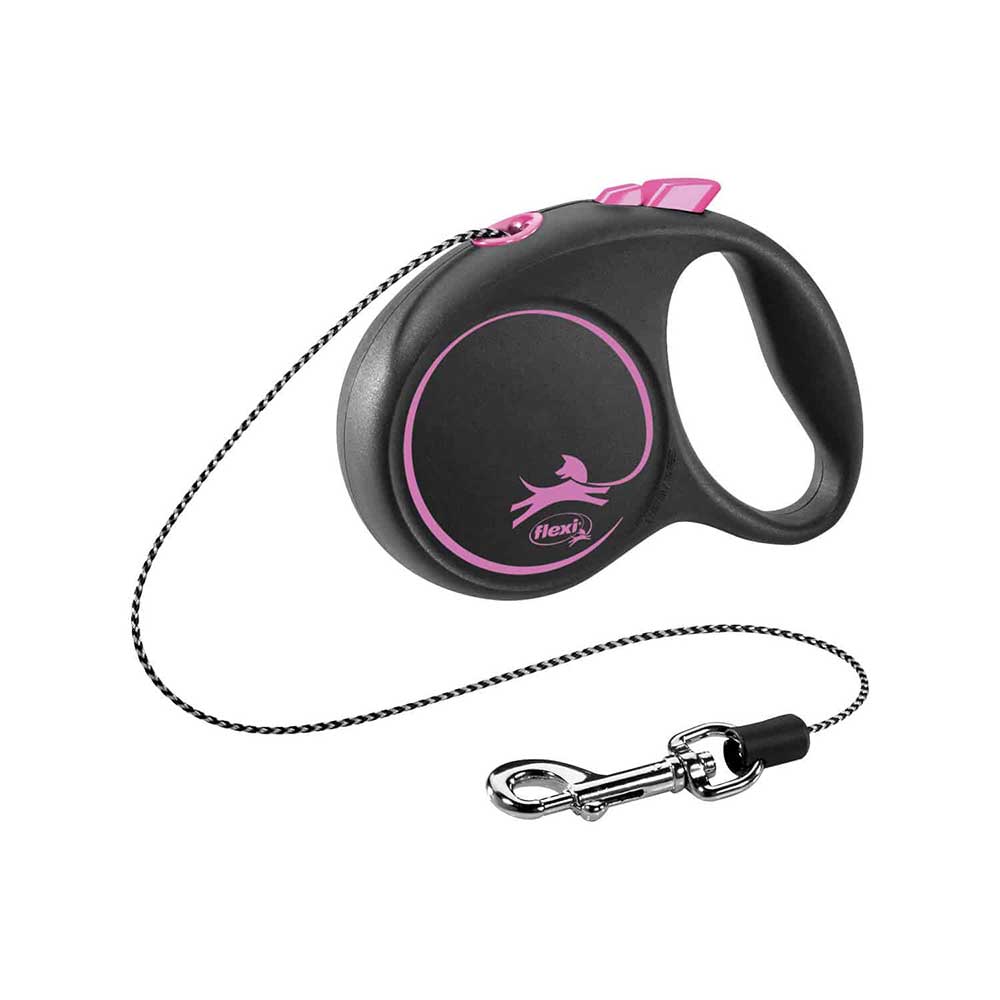 Flexi Black Design Cord 3m XSmall Pink