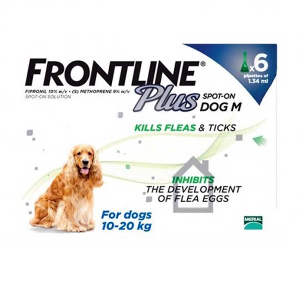 Frontline Plus Medium Dog 10-20 Kg 6Pk
