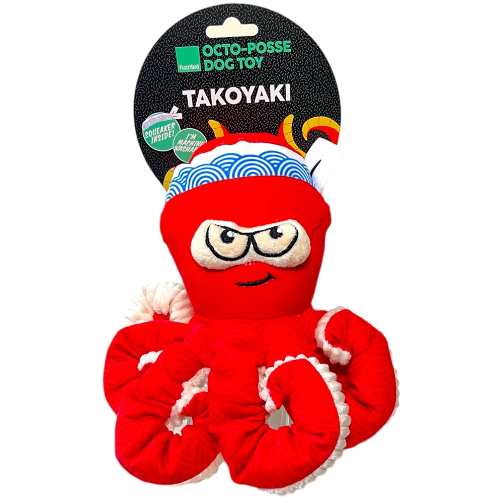 FuzzYard Octo-Posse Dog Toy Takoyaki