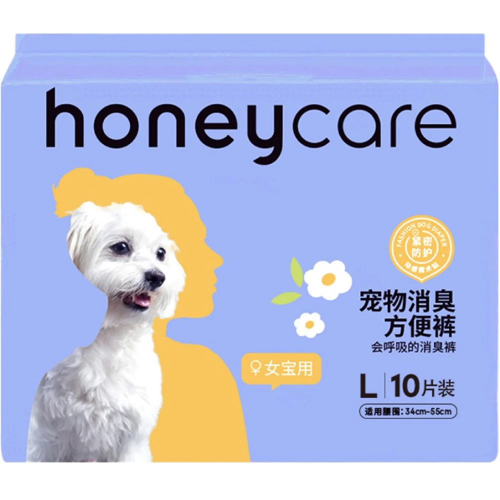 HoneyCare Female Dog Diaper L 10 Pcs