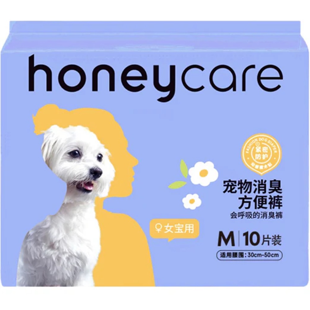 HoneyCare Female Dog Diaper M 10 Pcs