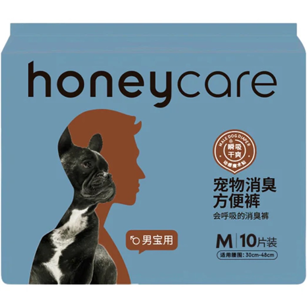 HoneyCare Male Dog Diaper M 10 Pcs