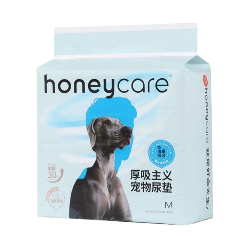 HoneyCare Thicker Absorbent Dog Pee Pads M 40 Pcs