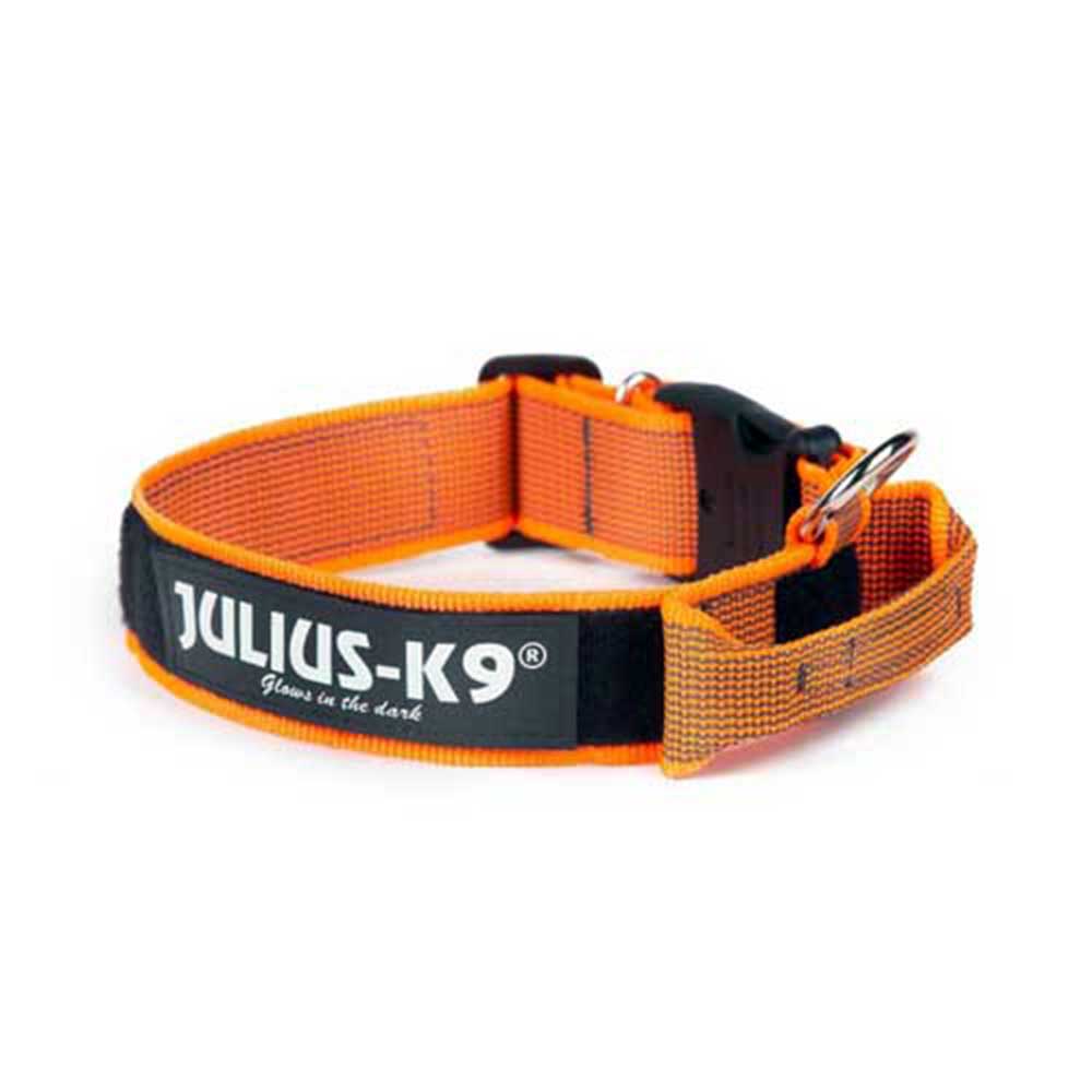 K9 Collar For Dogs w/Closable Hdl OrgG S