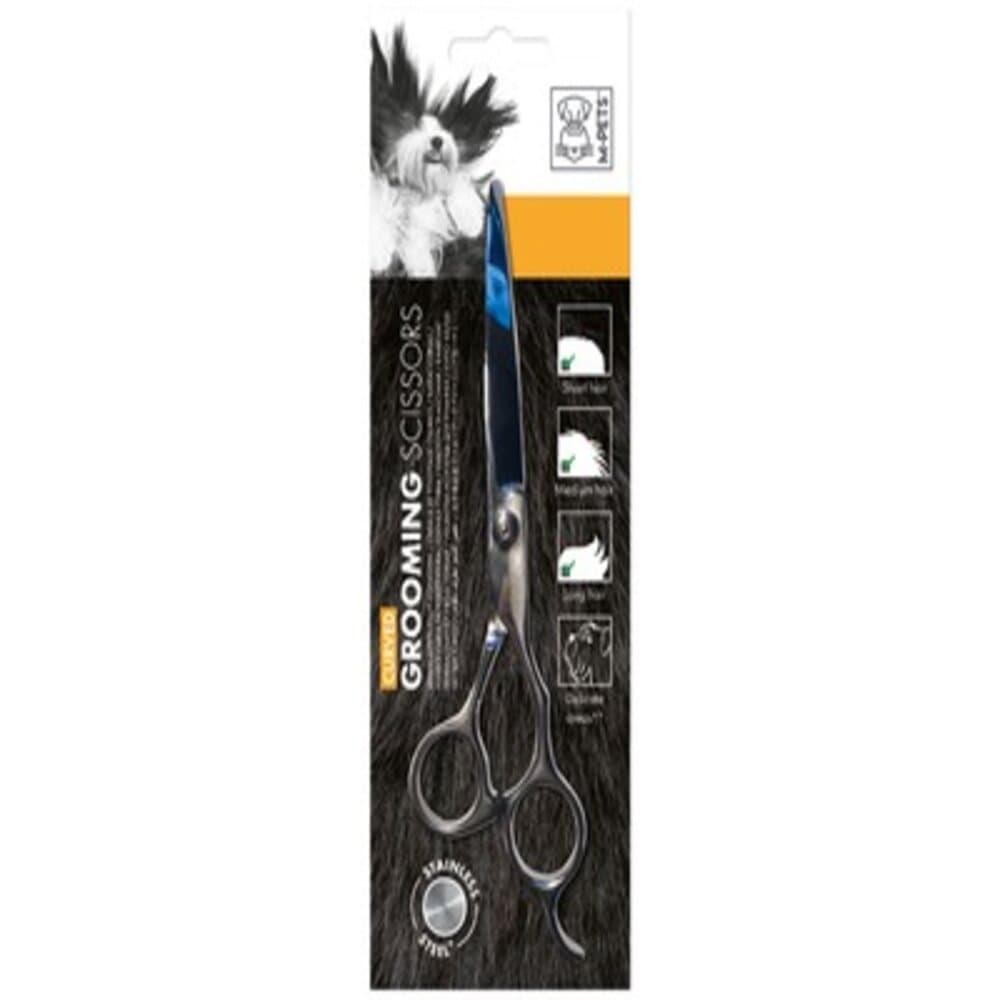MPets Grooming Steel Scissors - Curved